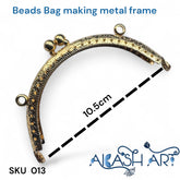 purse frame Half round 10.5cm