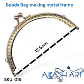 purse frame Half round 12.5cm