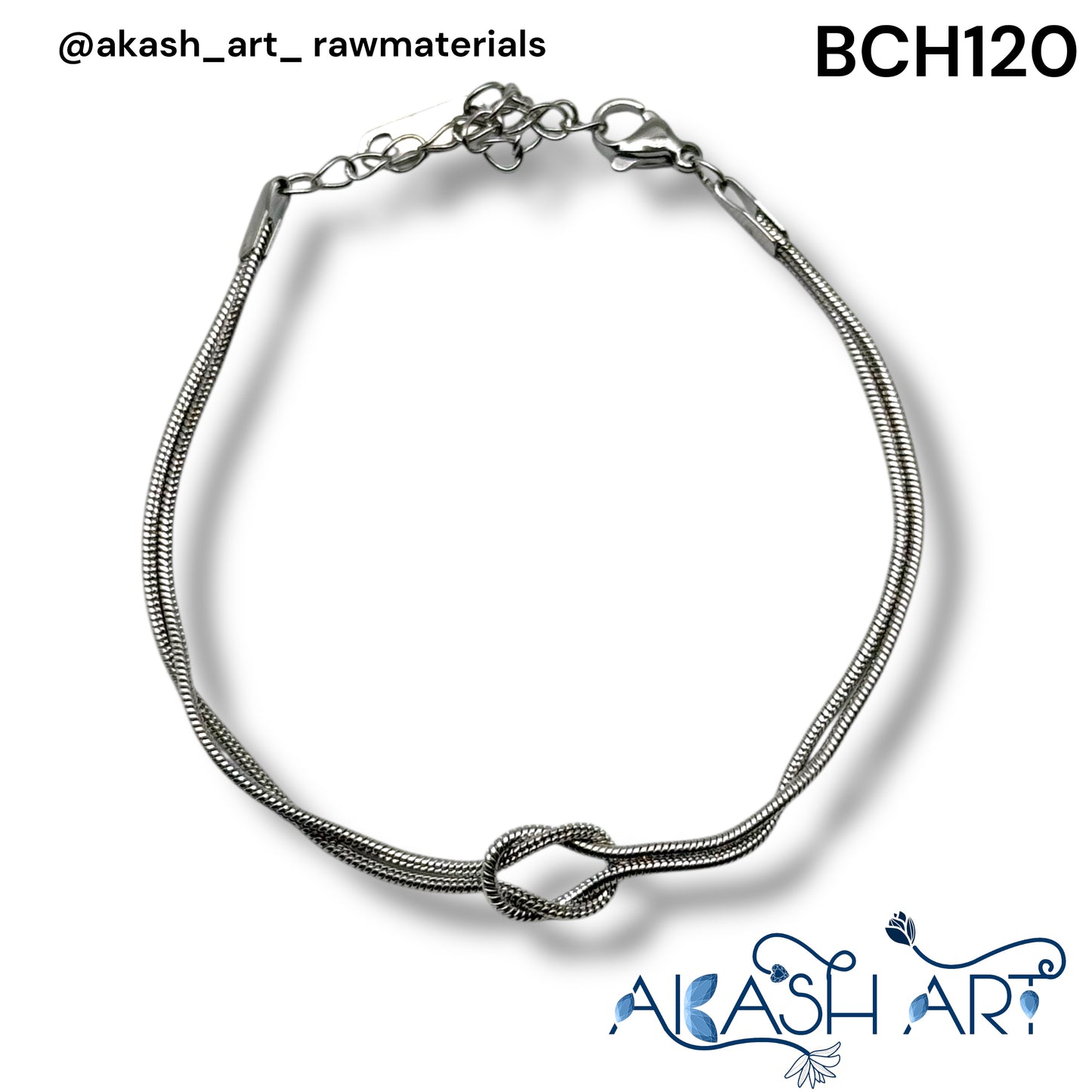 SS Bracelet Chain Silvar BCH120