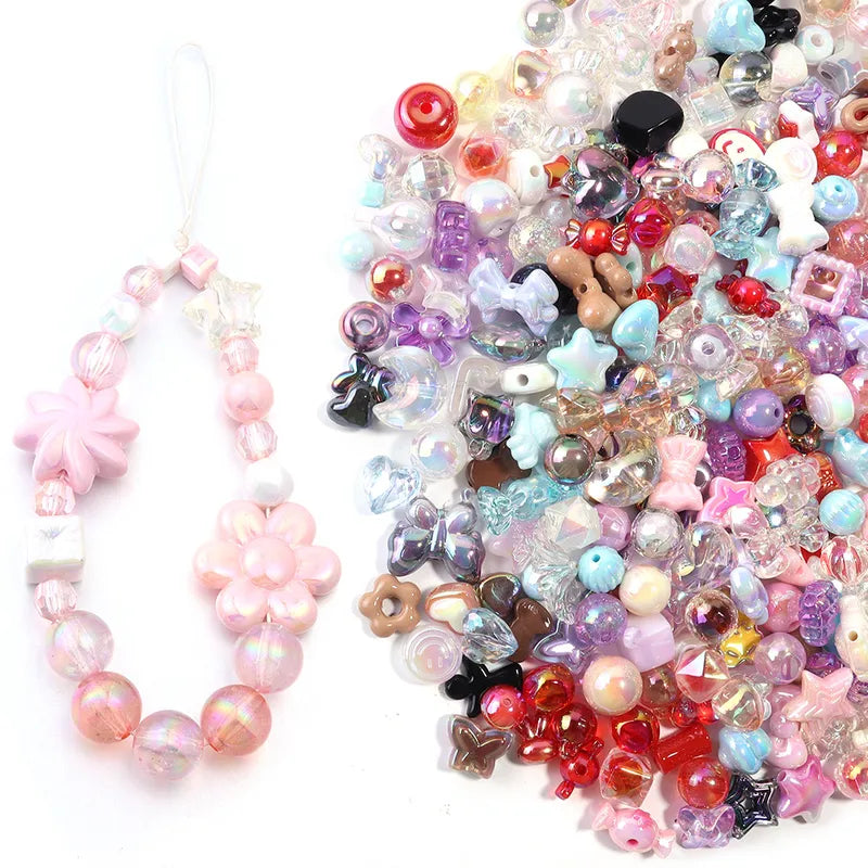 Acrylic mix Colored Beads