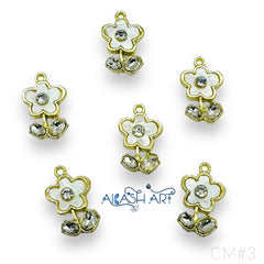 Flower stone Charms 2 Flower stone Charms 2