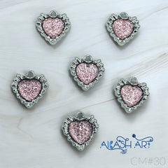 Silver heart Charms Silver heart Charms