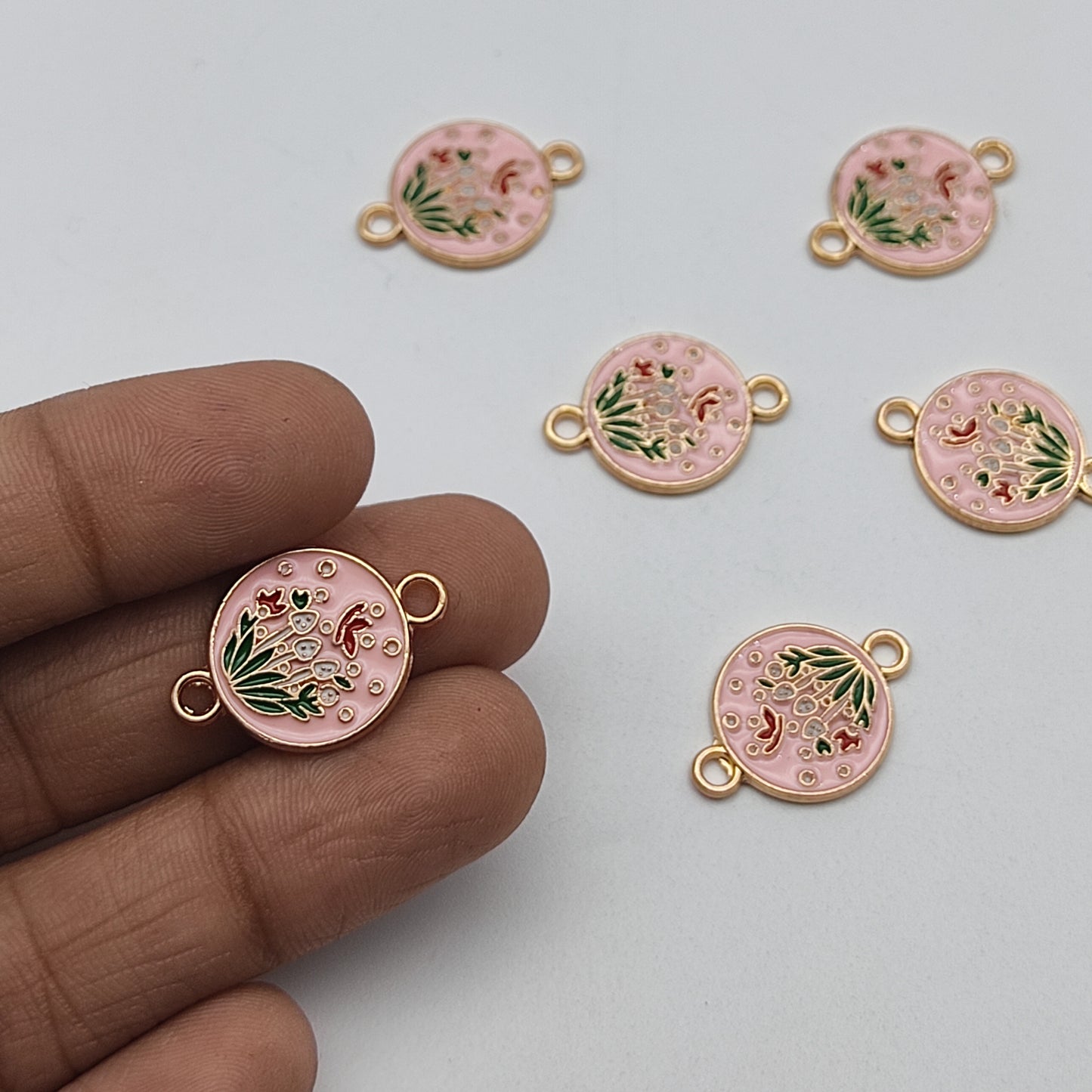 Circle Flower Butterfly Rakhi Pendant