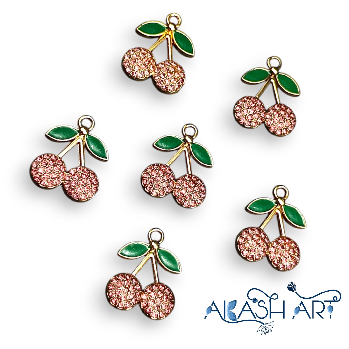 Diamond cherry charms