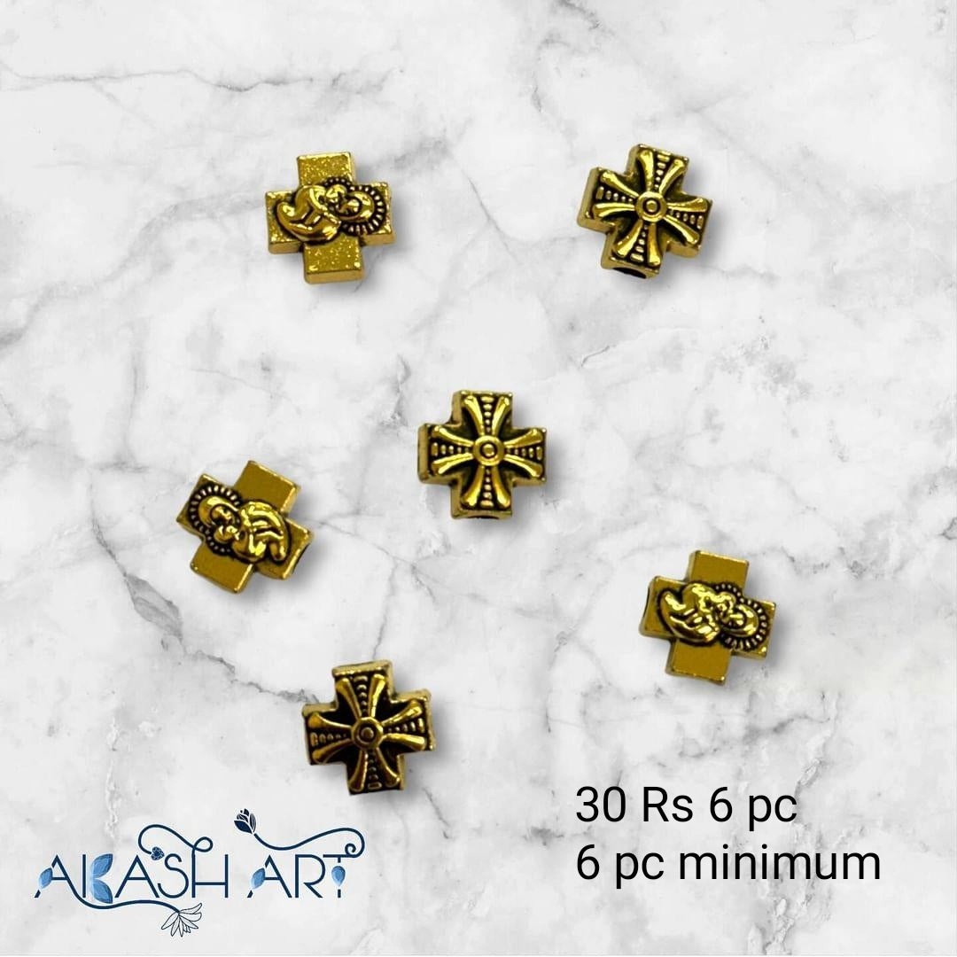 Metal Beads | Size : 8mm | 6pcs