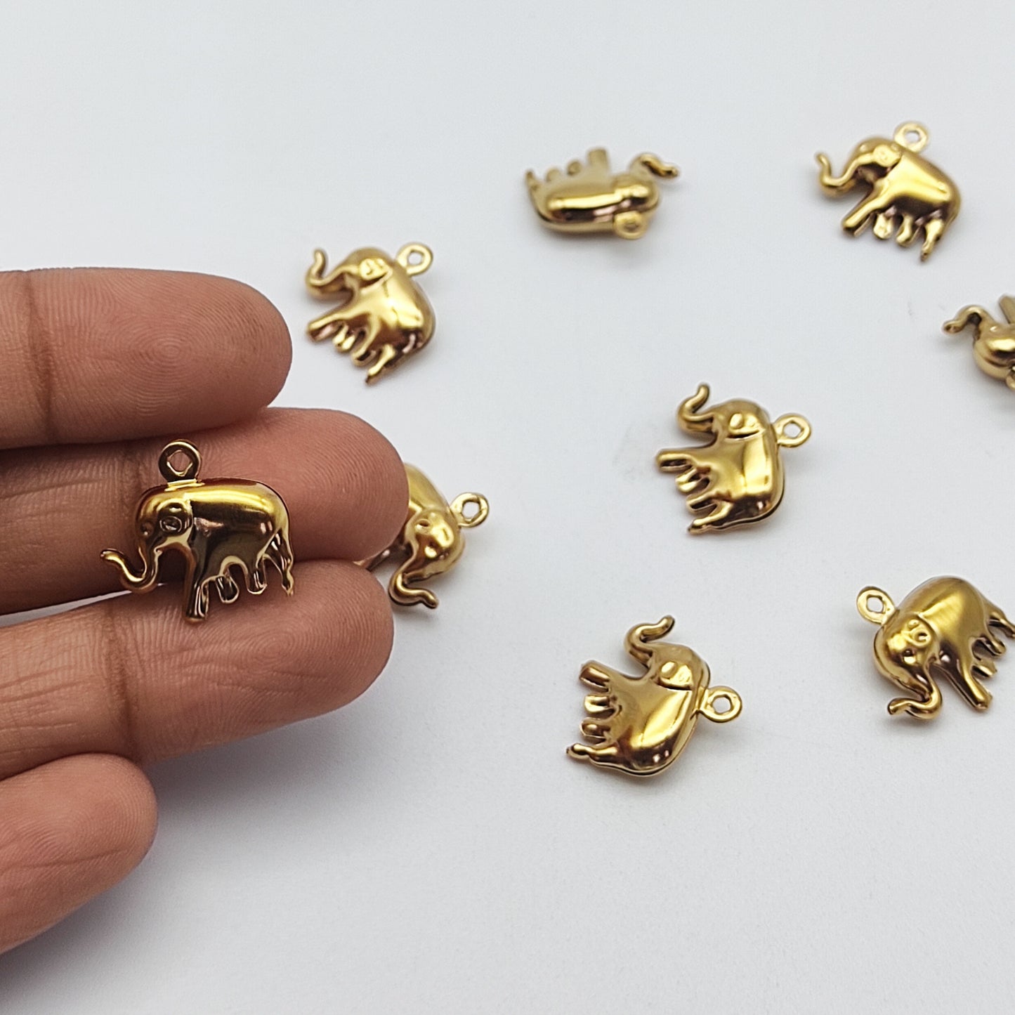 Stainless steel elephant charm