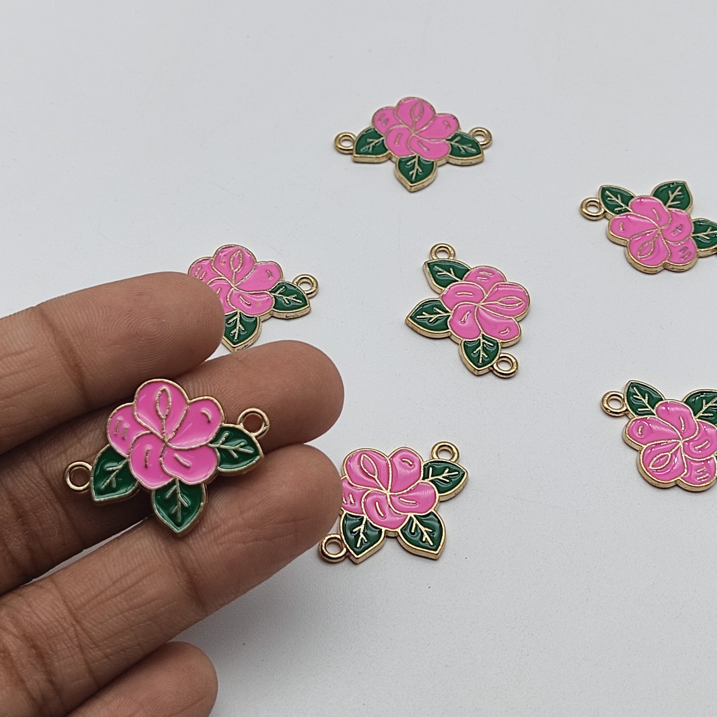 Pink Flower Rakhi pendant