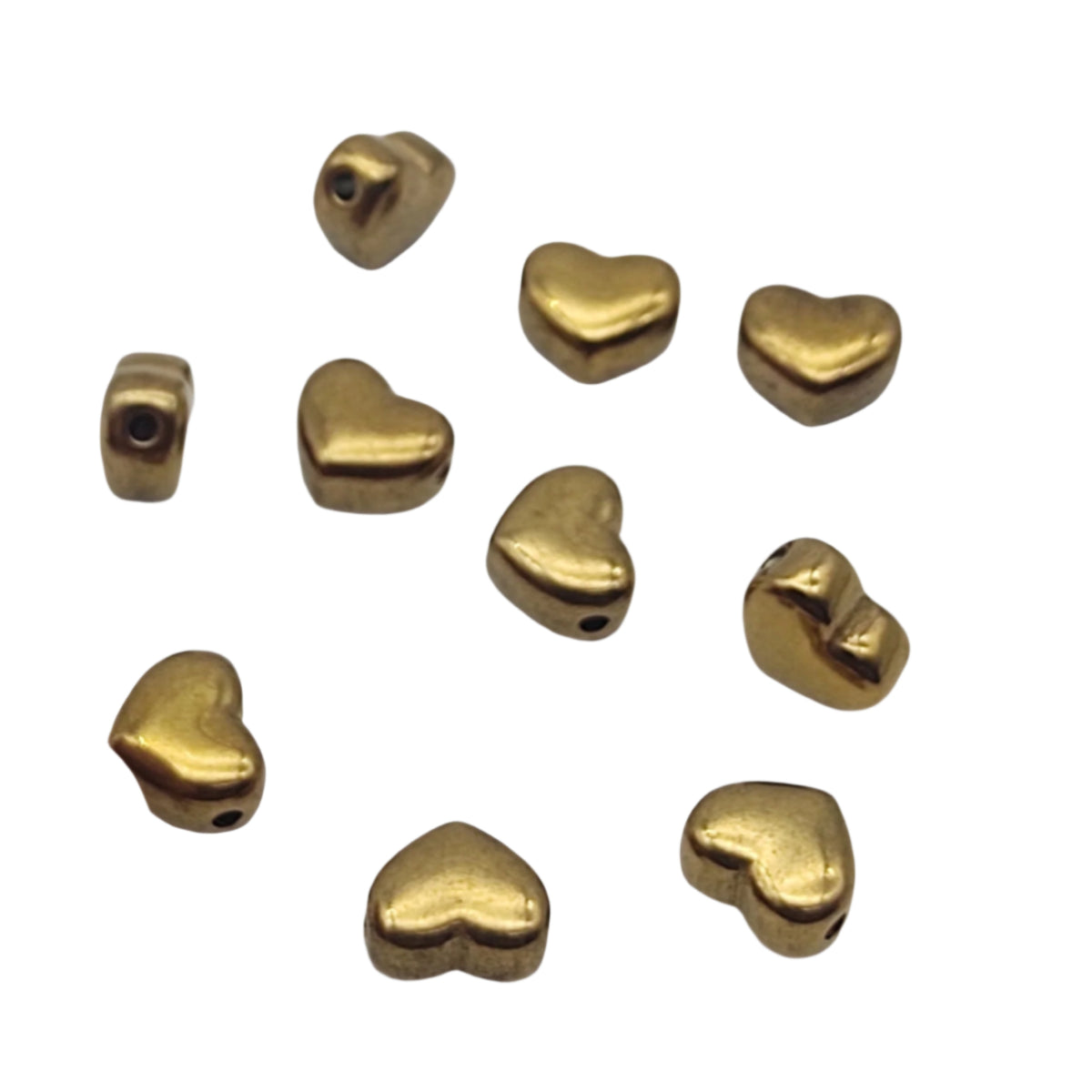 Stainless steel solid Heart charm