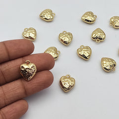 Golden heart charm Golden heart charm