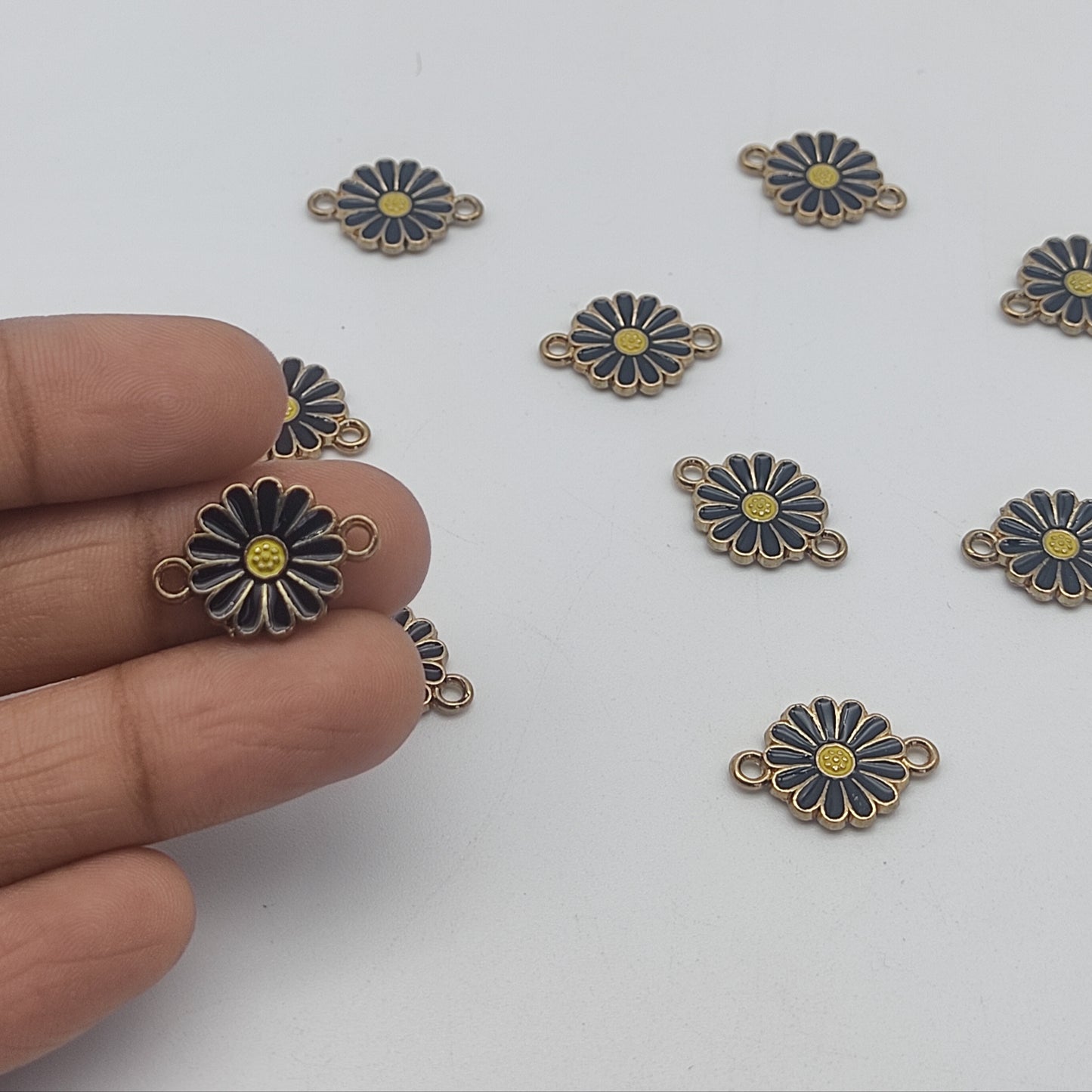 Black Daisy Rakhi pendant