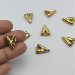 Stainless steel Charlotte heart charm Stainless steel Charlotte heart charm