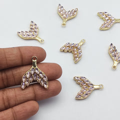 Diamond fish tail Charms Diamond fish tail Charms