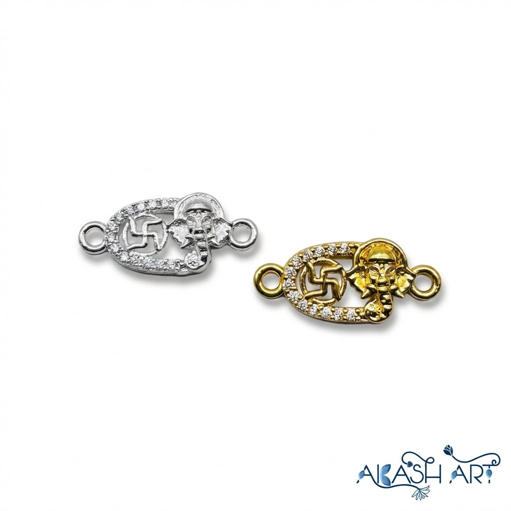 Ganesha Swastik AD Rakhi Charm RCM348