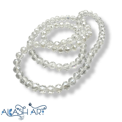 6mm Round Crystal Glass Beads (AB)