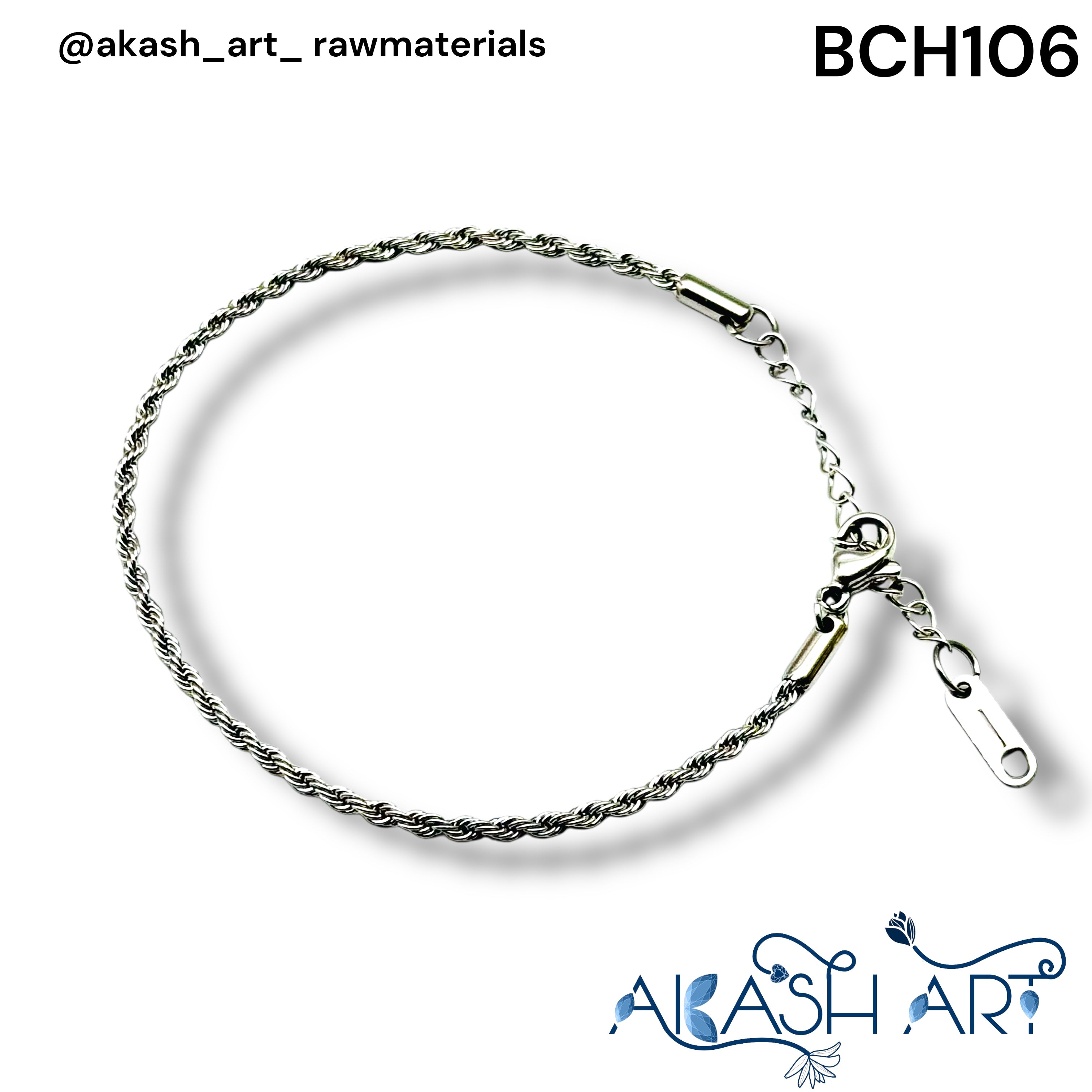 SS Bracelet Chain BCH106 – Akash Art Jewellers