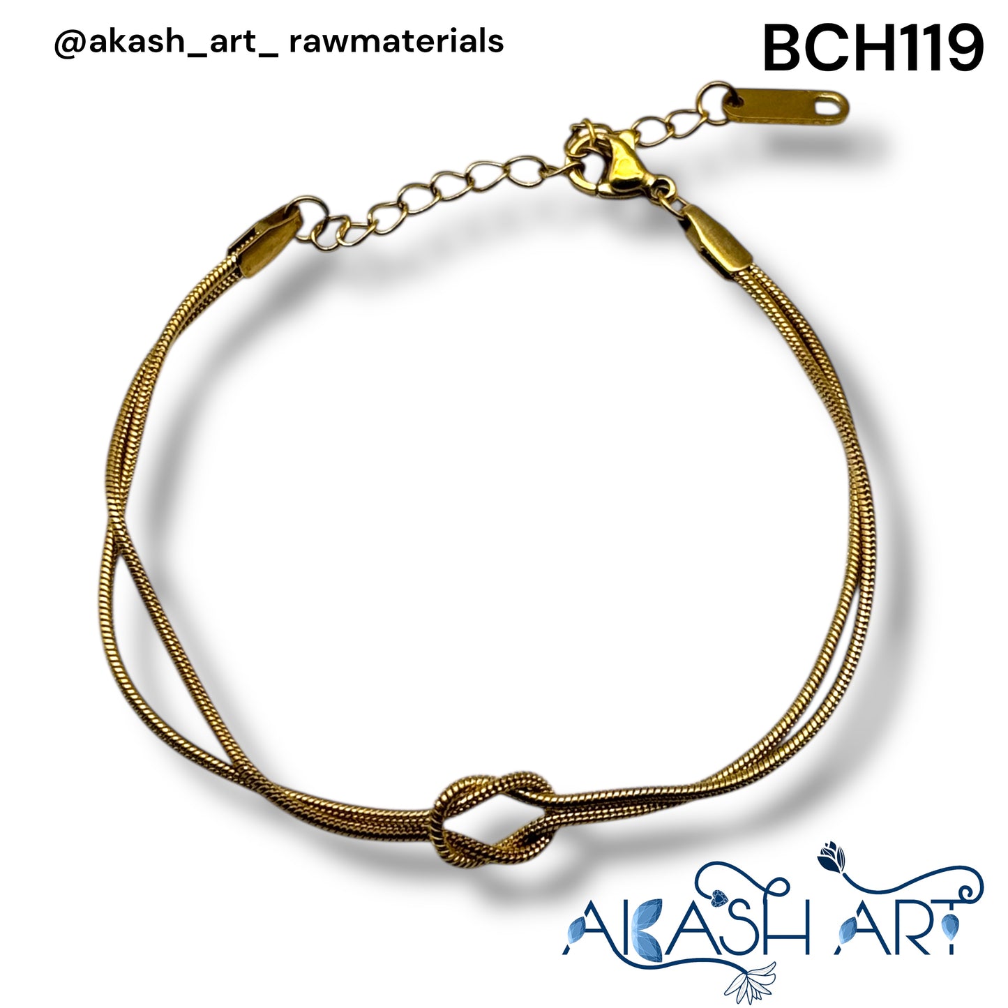 SS Bracelet Chain Golden BCH119