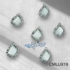 Monalisa stone silver Charms