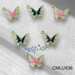 Butterfly Charms golden