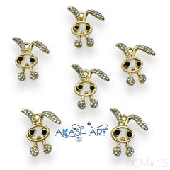 Rabbit Charms 6pcs size 20mm