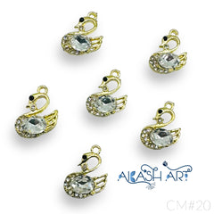 Designer Duck Charms |Size : 15mm | 6 pcs