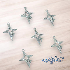 Star silver Charms