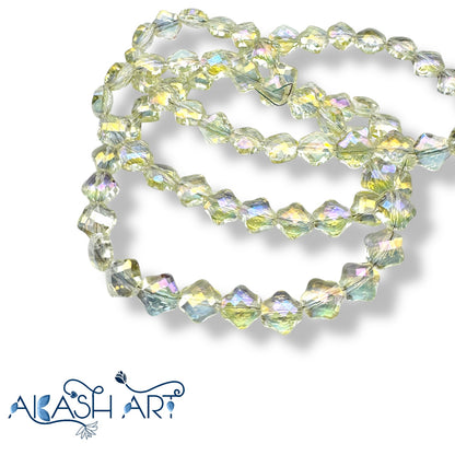 Hexagon Crystal Glass Beads 8MM