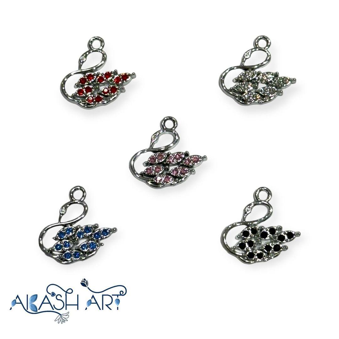 Duck diamond Charms | Size : 16mm | 6pcs