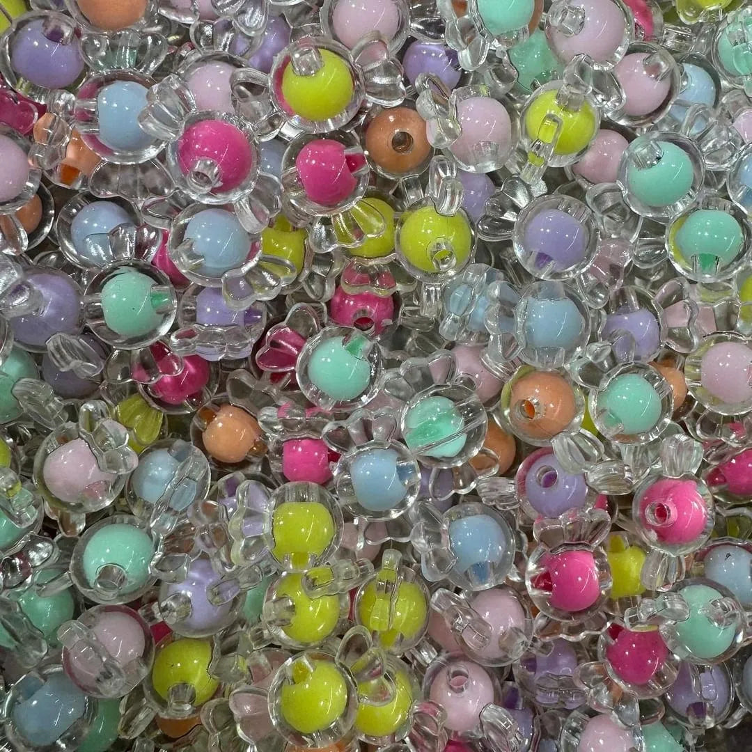 Multicolour Acrylic Beads