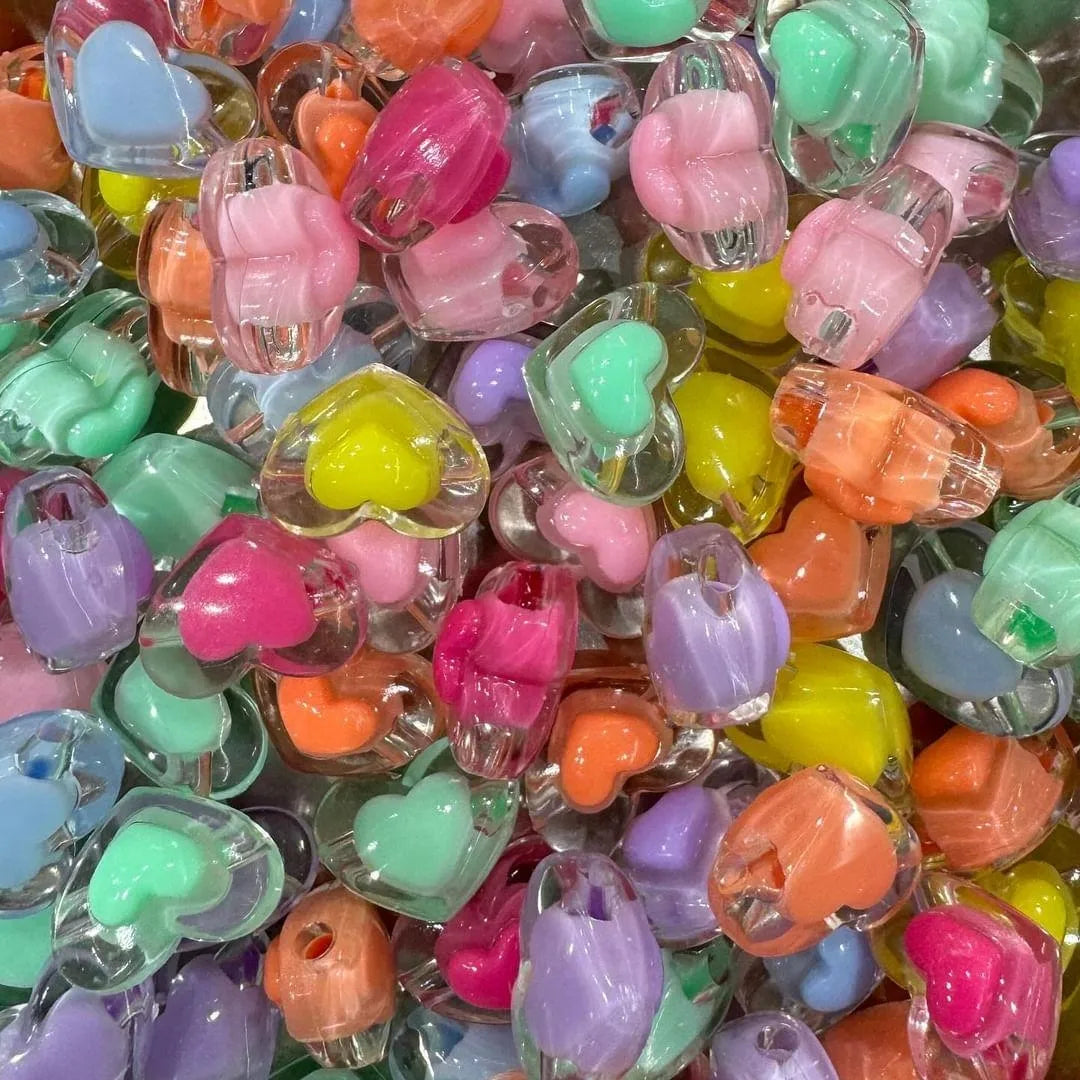 Multicolour Acrylic Beads