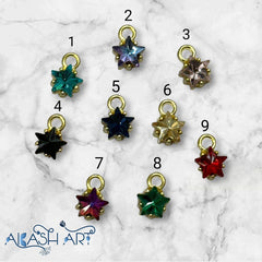 Star Charms  | Size : 8mm | 6pcs