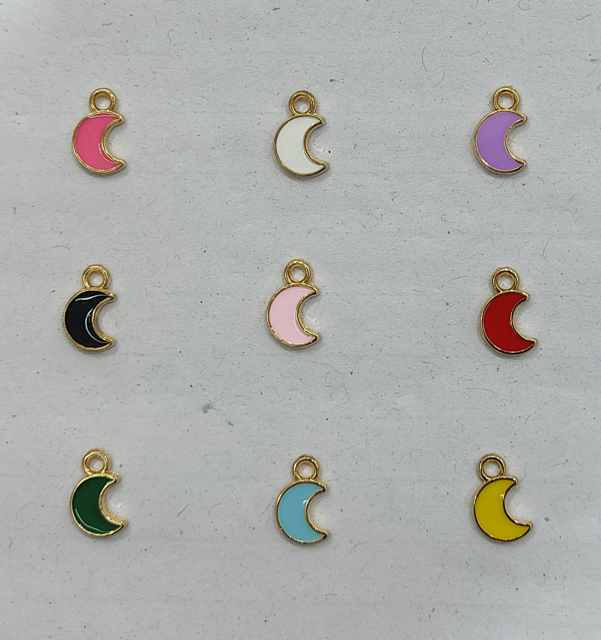 Moon charms  | Size : 8mm | 6pcs