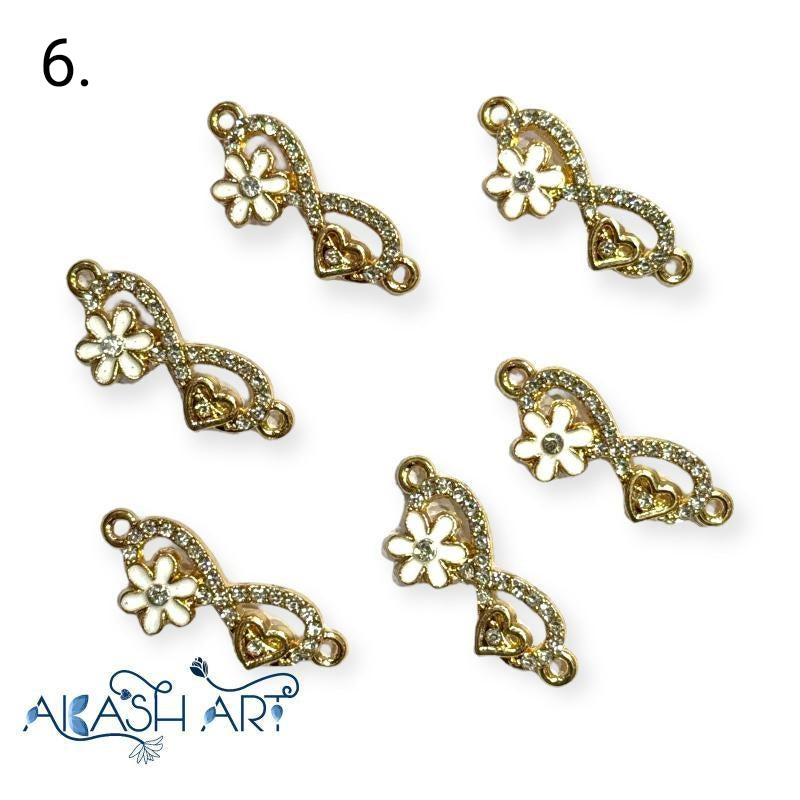 Infinity Rakhi Charms |Size : 8mm | 6 pc