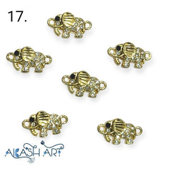 Elephant Rakhi Charms |Size : 8mm | 6 pc