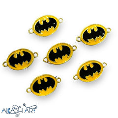 Batman rakhi Charms  | Size : 13mm | 6pcs