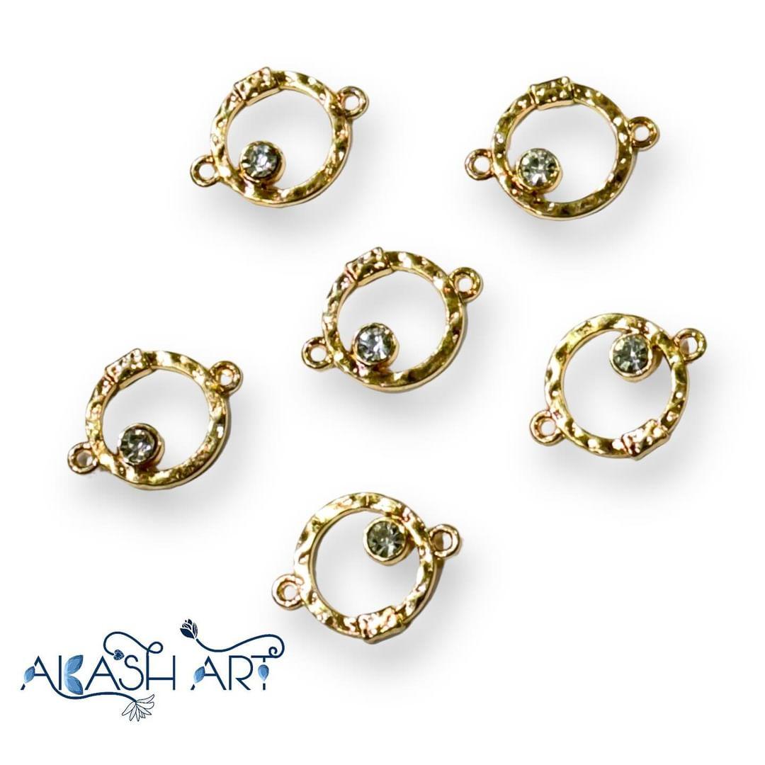 Diamond Rakhi Charms |Size : 15mm |6 pc