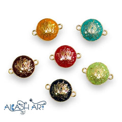 Lotus Rakhi Charms |Size : 17mm | 6 pc