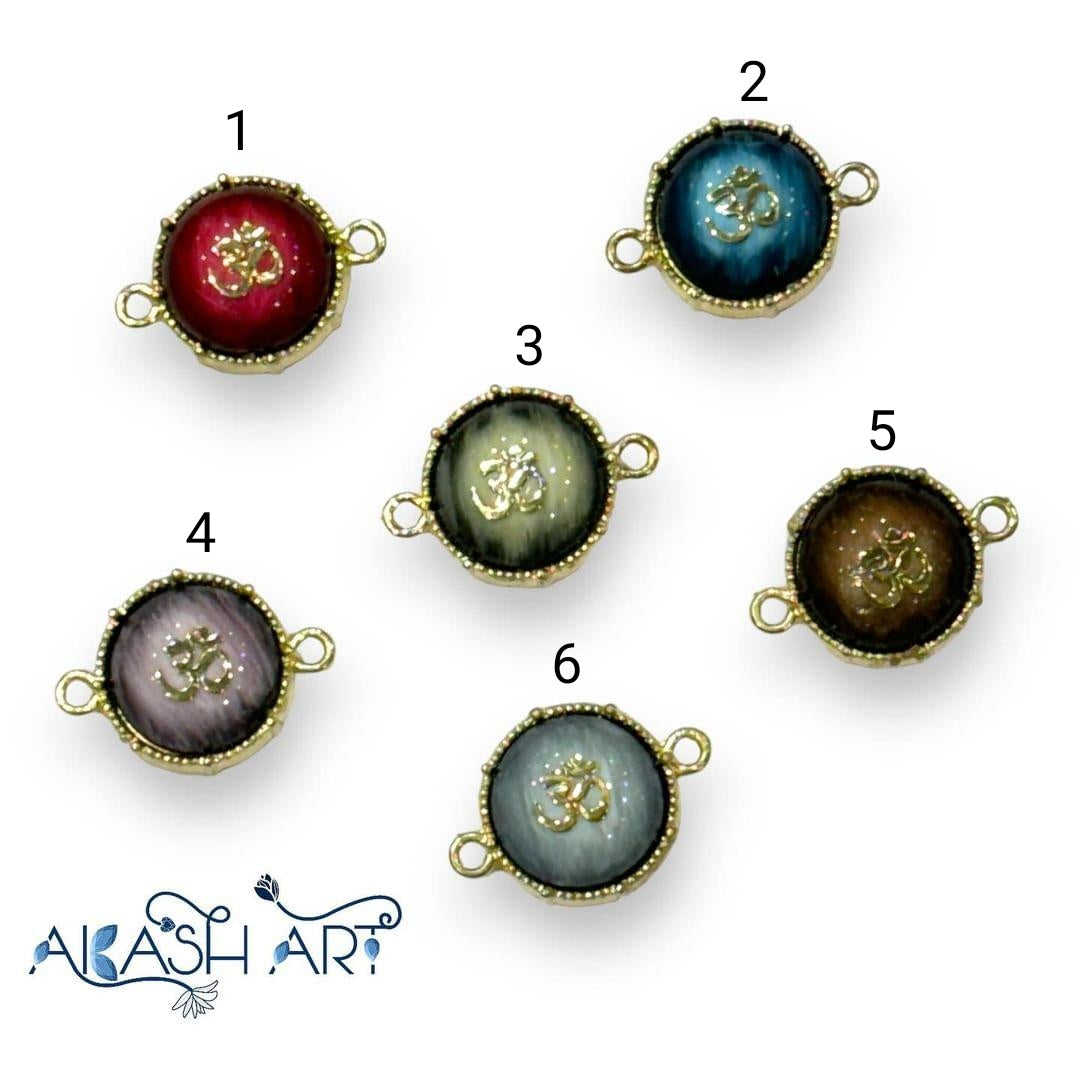 🕉️ Rakhi Charms |Size : 14mm | 6 pc