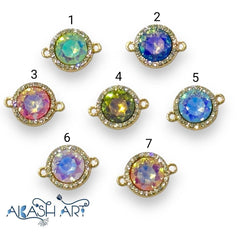 Diamond Rakhi Charms |Size : 13mm | 6 pc