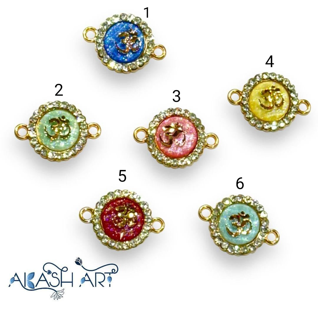 🕉️ Rakhi Charms |Size : 15mm | 6 pc