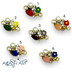 Decorative Rakhi Charms |Size : 11mm | 6 pc