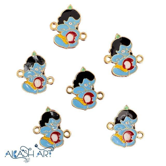 Krishna Rakhi Charms |Size: 24mm | 6 pc