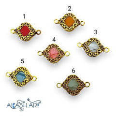 Traditional design rakhi Charms |Size: 13mm |6 pc