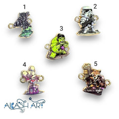 Cartoon Rakhi Charms 6 pc