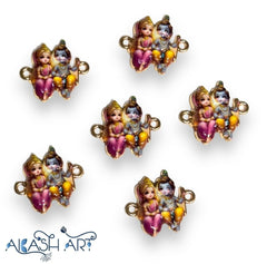 Radha krishna Rakhi Charms 6 pc