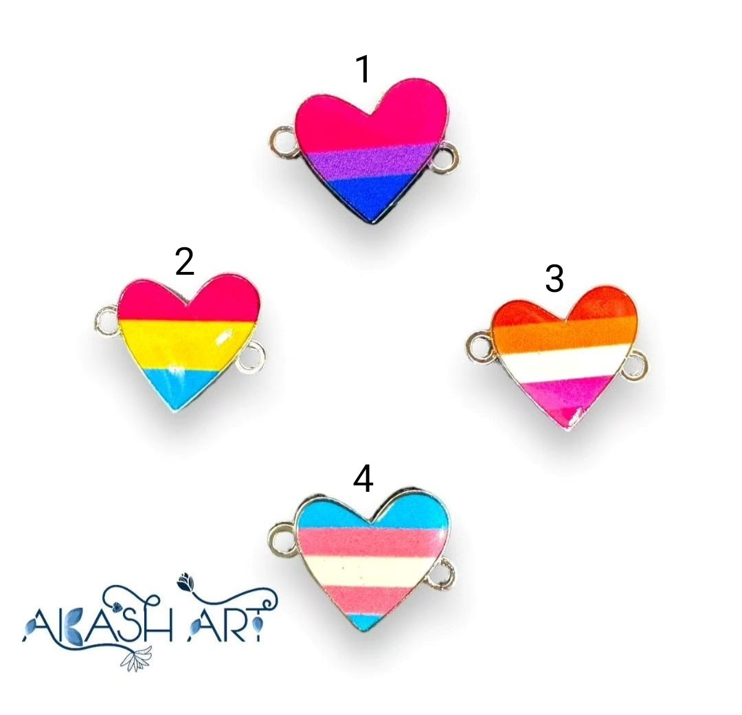 Heart Charms 6 pc