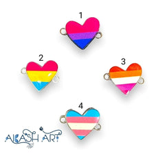 Heart Charms 6 pc