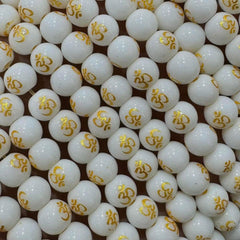 Om beads 8mm