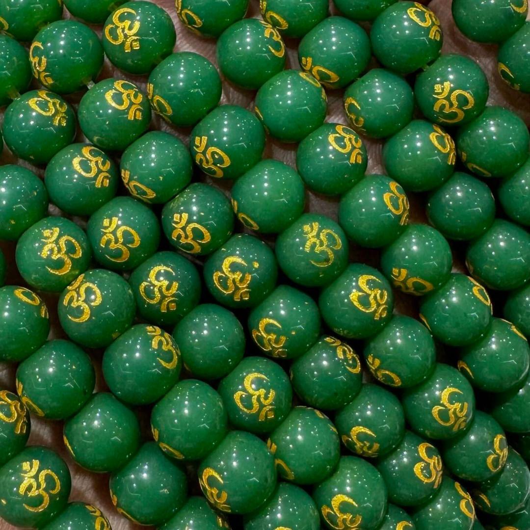 Om beads 8mm