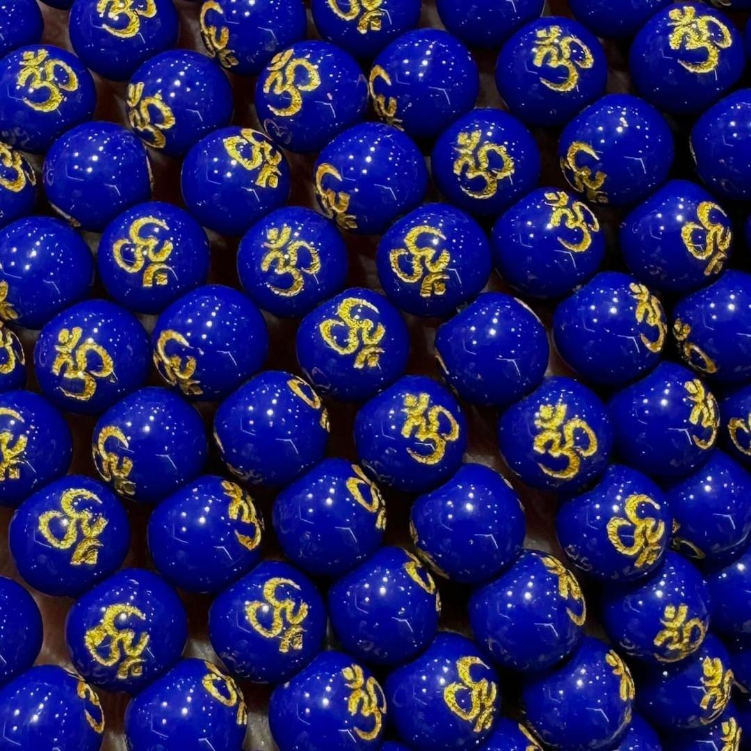 Om beads 8mm