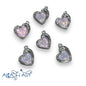 Heart charms 6pc